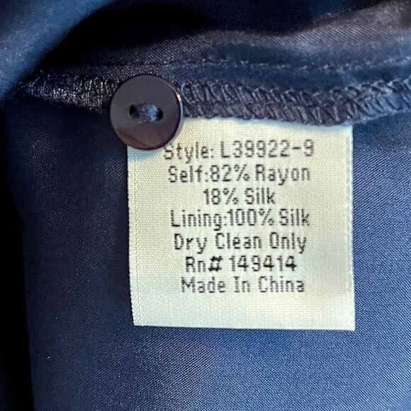 Johnny Was Tavi Black Pink Silk Blend Velvet Burnout Abstract Dress size XS - Picture 8 of 8